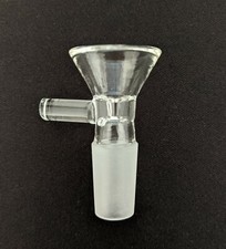14mm Premium Thick Glass Bowl Funnel Slide For Tobacco Smoking Water Pipe Bong  picture