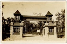 1933 Riding Mountain National Park North Entrance RPPC Winnipeg Manitoba Canada picture