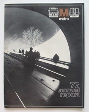 Vintage 1977 Washington DC Metro Annual Report Booklet Subway Bus Financials picture