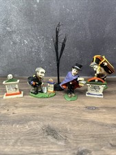 Midwest Cannon Falls 2”-3” Graveyard Set 5 Vtg Creepy Hollow Halloween Village picture