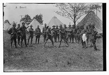Photo:WWI Army Camp Boxing Bout Soldiers Tents 1910s picture