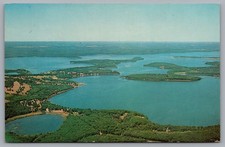 Aerial View of Gulf Lake from Pine Beach Area, Brainerd, MN. Postcard TS-128 picture
