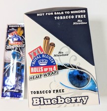 XXL Hemp Rolling Papers Blueberry Hemparillo ( 25 Packs Per Box) picture
