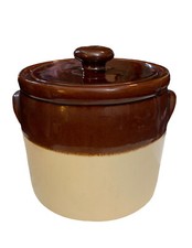 McCoy 1420L Brown Drip Cookie Jar W/Lid USA picture