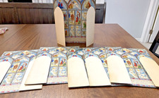 ONE Vintage 1950s Hallmark Christmas Story Nativity Advent Calendar NOS Hall Bro picture