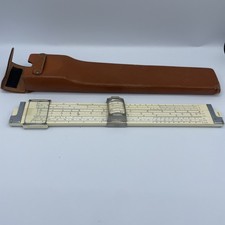 VINTAGE K&E Keuffel & Esser Pocket Slide Rule 4093-3 USA Leather Case  picture
