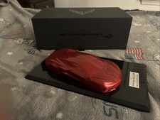 2023 Chevrolet Corvette Stingray C8 Speed Shape Model  Red Mist VIN Plaque Box picture