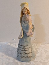 Vtg 2003 Enesco Foundations Madonna & Child, Figurine, Isaiah 66:13 In Spanish. picture
