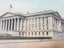 C 1912 United States Treasury Washington DC Antique DB Postcard picture