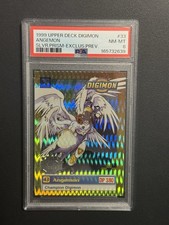 Digimon Animated Series Exclusive Preview Angemon Prism Holo 33 Upper Deck PSA 8 picture
