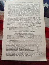 1904 train Report NORTHERN CENTRAL RAILWAY Dauphin Marysville Pennsylvania RR picture