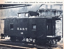 Everett PA H&BT Sees Wooden Cupola Caboose Restoration 5.25 x 4