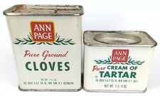 VTG 1950s Advertising Spice Tin Christmas Display Ann Page Clove Cream Of Tartar picture