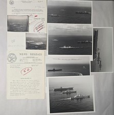 Official US Navy Nuclear Task Group '75 Photo Lot USS America Nimitz CGN Norfolk picture