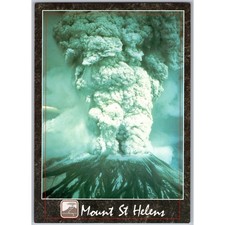 Vintage Mount St Helens 1980 Eruption Postcard USGS Aerial Photo Unposted WA picture