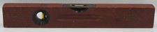Vintage 16” Stanley No. 104 Carpenters Level Cherry Wood Brass Works USA picture