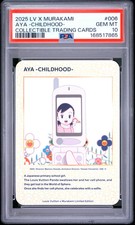 2025 Louis Vuitton X Murakami Trading Cards LV Aya -Childhood- #006 PSA 10 picture