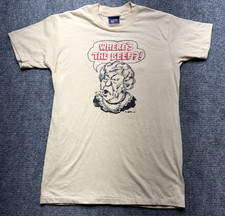Vintage 1984 Wendy’s Where’s The Beef Tee Medium Sneakers USA 50/50 Clara Peller picture