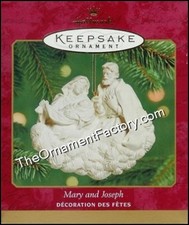 2001 Mary and Joseph - Religious Hallmark Ornament picture