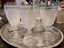 Antique Westward Ho Gillinder Pressed-Molded Antique Sets of 2 - 6 1/2