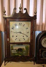 Antique Charles Kirk Pillar And Scroll Clock picture