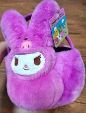 HELLO KITTY KUROMI PEEPS JUMBO SIZE Easter Bunny Basket W/Handle - 9.25