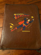 Vintage 1949 Superman Zipper School Binder - HTF picture