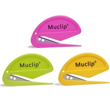 Muclip 3 Pack Safety Letter Opener - Ergonomic ABS Grip,Hidden Stainless Steel picture