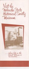 c1960 The Nebraska State Historical Society Museum Brochure picture