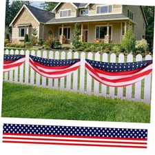 2x20ft American Flag Patriotic Bunting, 250 Anniversary USA 1pcs-American Flag picture