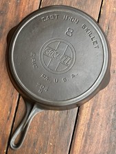 Griswold Cast Iron #8 Slant EPU Logo Skillet picture