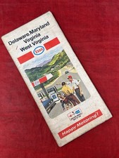 VTG 1969 ESSO AUTO MAP  DELAWARE, MARYLAND, VIRGINIA, & WEST VIRGINIA picture