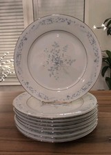 Set Of 8 Contemporary Noritake Carolyn #2693 Dinner Plates 10.5