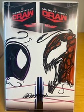 Dr. Flaw Monday Night Draw Blank SKETCH Spiderman VS. Carange Gorkem Demir 1/1 picture