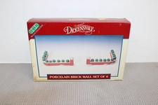 Lemax Dickensvale Village Collectibles Porcelain Brick Wall Set of 6 NOS picture