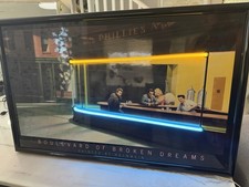 Vintage Y2K Boulevard of Broken Dreams Neon Picture Electronic Art 38x25” picture