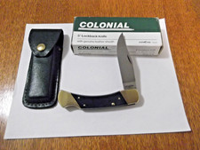 Vintage COLONIAL CY15 Coyote Series Knife 1980s NEW in Box with Sheath Green USA picture