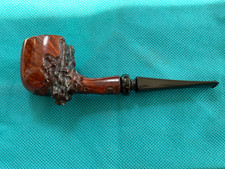 Micoli Fresco by Robert Burns Hand Made Unique Freehand Briar Pipe Rubber Stem picture