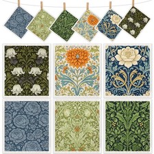 Mifoci 12 Pcs William Morris Swedish Kitchen Dishcloths 7 x 8 Inch Multicolor picture