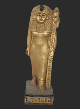 UNQIUE ANCIENT EGYPTIAN HANDMADE PHARAONIC STATUE OF QUEEN HATSHEPSUT (UI) picture
