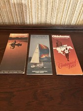 Oklahoma Official State Map Lot of 3 (1983,1986, 1989 Centennial) picture