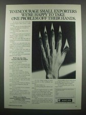 1983 Barclays Banks Ad - Small Exporters picture