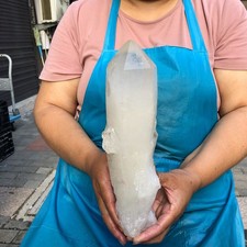 3.87LB Natural White Clear Quartz Crystal Cluster Rough Specimen Healing picture