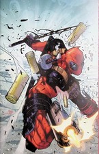 WADE WILSON DEADPOOL #1 FEDERICO VICENTINI 1:25 2ND PRINT VIRGIN VARIANT MARVEL picture