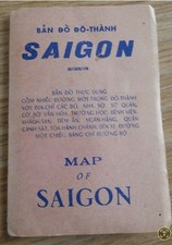 1966 Saigon Map Original Vietnam War Era Militaria Bản Đồ Đô-Thành picture