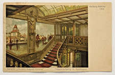 Steamer Kaiserin Auguste Victoria Smoke Lounge US German Seapost 1910 Postcard picture