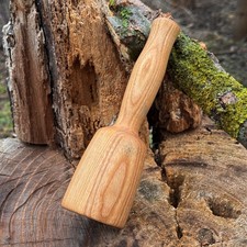 Small Wooden Mallet. Ergonomic Handle and Balanced Weight. Carpentry Tool. picture