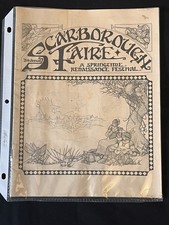 2nd Annual Scarborough Faire Vintage Program - 1982 - Excellent Condition picture