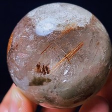 RARE 226G Natural Beautiful Golden Hair Rutilated Quartz Crystal Healing L3828 picture