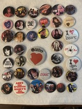 80s Female Rock Pins 39 Heart Joan Jett Girlschool Lita Ford Stevie Nicks picture